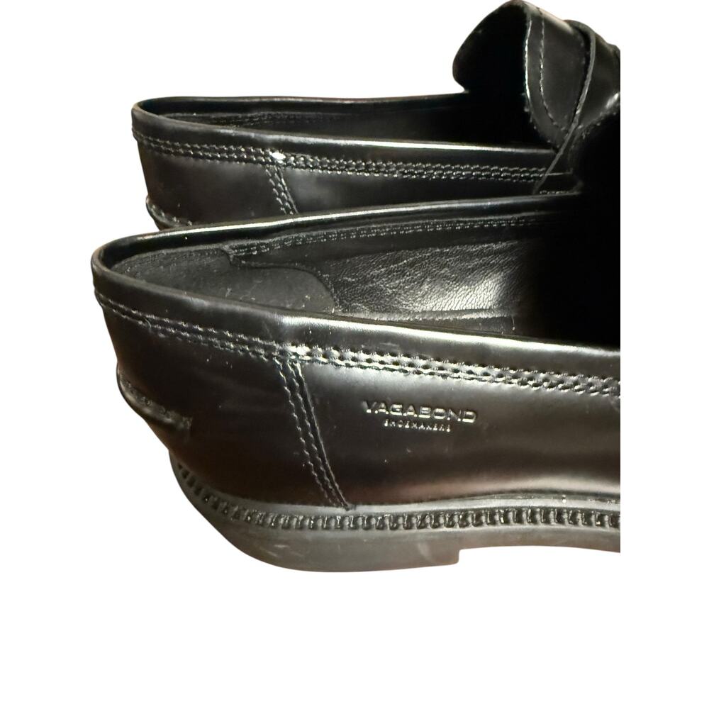Vagabond Alex Moc Toe Black Leather Classic Office Penny Loafers Womens Size 8.5 - Picture 7 of 10